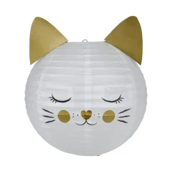 Clearance Abat-jour CHAT LOVE coloris blanc 21 x 35 cm - 4MURS Enfant Puériculture|Luminaires Enfant