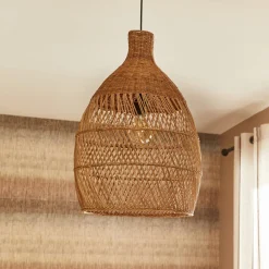 Outlet Abat-jour GHIA coloris rotin 60 x 40 cm - 4MURS Suspensions