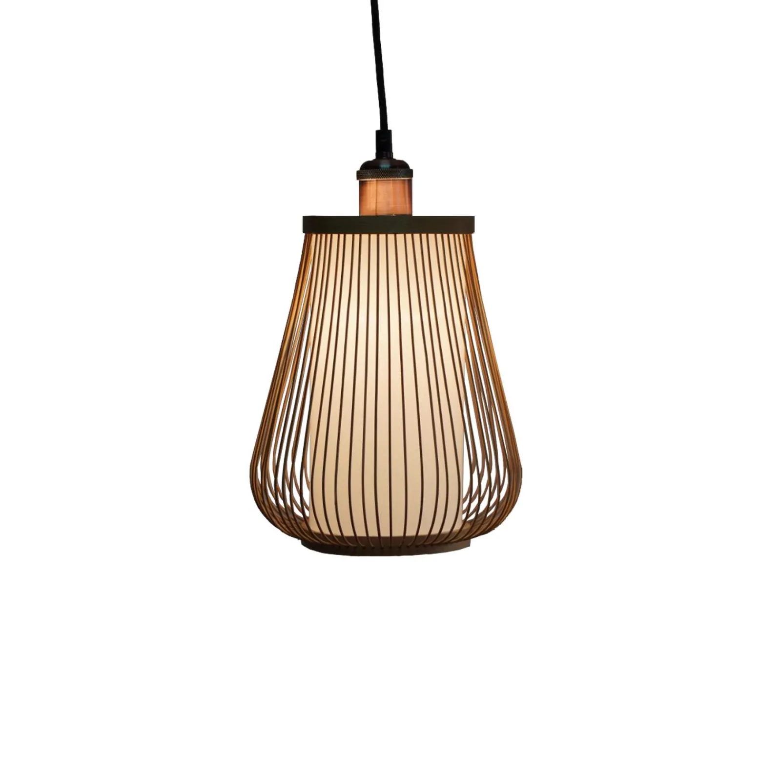 Fashion Abat-jour MINH coloris bambou 24 x 18 cm - 4MURS Suspensions
