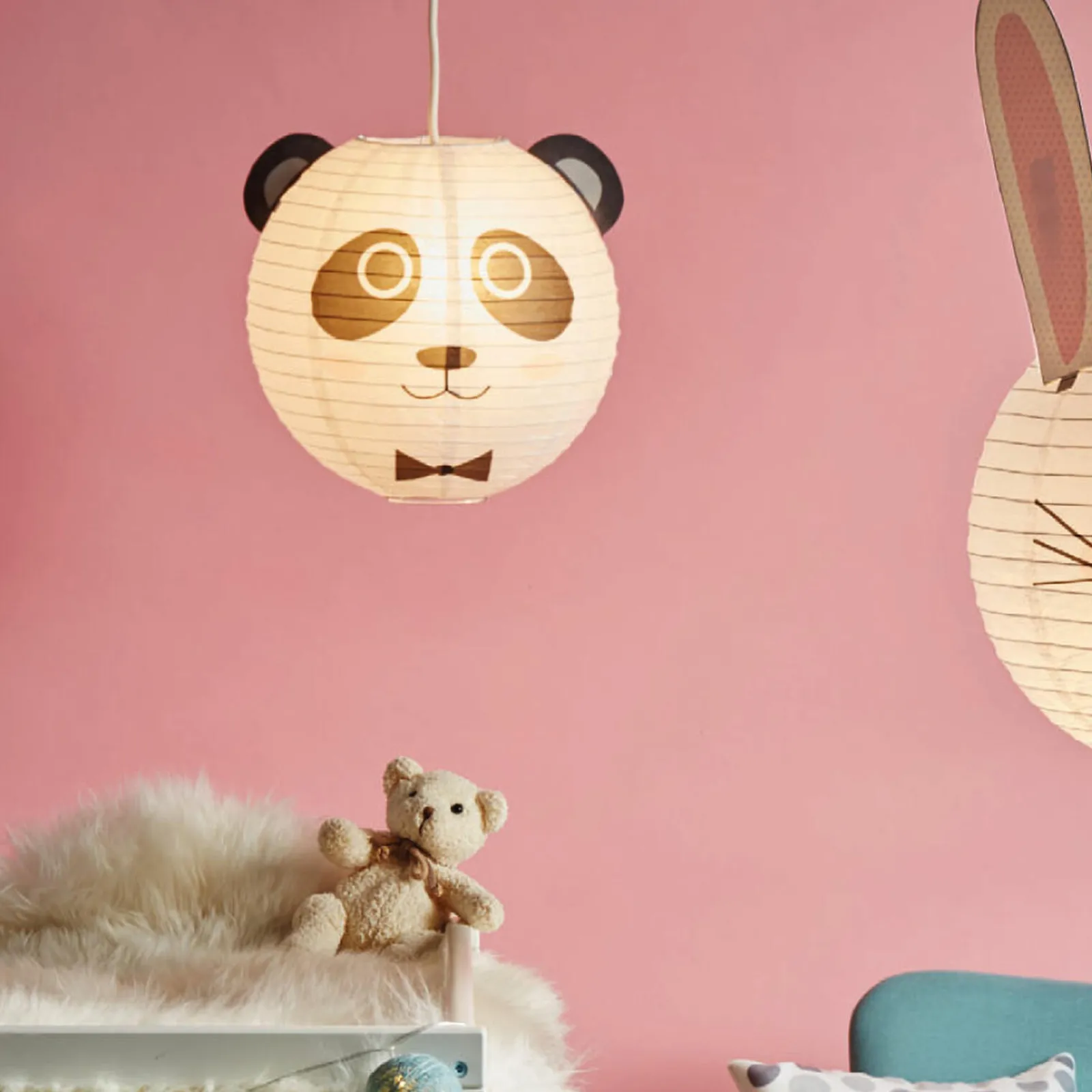 Best Abat-jour PANDA coloris noir 25 x 35 cm - 4MURS Enfant Luminaires Enfant|Suspensions