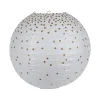 Sale Abat-jour POIS DORÉS coloris blanc 21 x 35 cm - 4MURS Enfant Luminaires Enfant|Suspensions