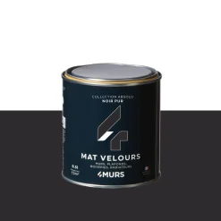 Hot Peinture Finition Peinture noir Mat 0,5 L - 4MURS Peintures