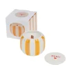 Online Bougie MERCI coloris jaune/blanc - 4MURS Bougies Et Senteurs