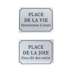 Best Déco murale métal HAPPY TIME coloris blanc - 4MURS Objets Muraux