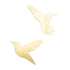 New Déco murale métal COLIBRI coloris doré - 4MURS Objets Muraux