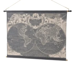 Clearance Kakémono déco MONDE coloris noir - 4MURS Objets Muraux