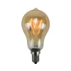 Best Ampoule LED GLOBE AMBRÉ FILAMENT 25W E14 jaune 9,6 x 4,8 cm - 4MURS Ampoules
