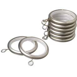 Online Anneaux ZEN coloris nickel givré diamètre barre 2,8 cm - 4MURS Voilages, Vitrages, Stores Et Accessoires