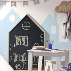 Hot Ardoise HOUSE 75,3 x 116,2 cm - 4MURS Enfant Déco Murale Enfant|Tableaux Et Affiches