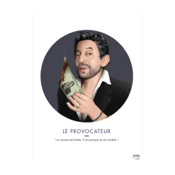 Sale Affiche LE PROVOCATEUR 30 x 40 cm - 4MURS Tableaux Et Affiches