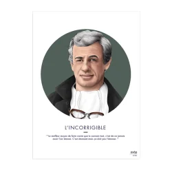 New Affiche L'INCORRIGIBLE 30 x 40 cm - 4MURS Tableaux Et Affiches