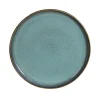 Online Assiette NOUKA coloris bleu vert - 4MURS Arts De La Table