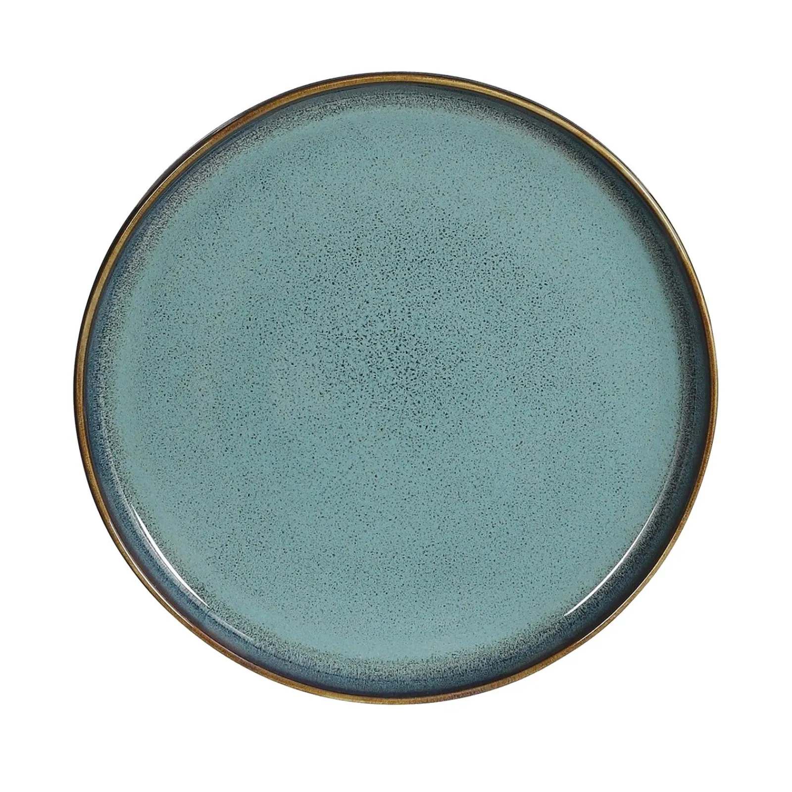 Online Assiette NOUKA coloris bleu vert - 4MURS Arts De La Table