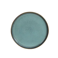 Clearance Assiette NOUKA coloris bleu vert - 4MURS Arts De La Table