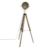 Hot Lampadaire PROJECTEUR or et bois 150 x 25 cm - 4MURS Lampes À Poser