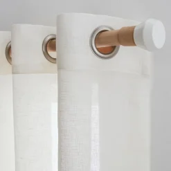 Discount Barre à rideau JURA naturel diamètre barre 2,8 cm 250 cm - 4MURS Voilages, Vitrages, Stores Et Accessoires