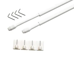 Hot Barre à rideau vitrage VITRAGE PLAT blanc de 40,0 à 60 cm - 4MURS Voilages, Vitrages, Stores Et Accessoires