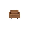 Hot BePure Fauteuil RODEO coloris COPA COGNAC capitonné - 4MURS Fauteuils