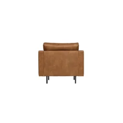 Hot BePure Fauteuil RODEO coloris COPA COGNAC capitonné - 4MURS Fauteuils