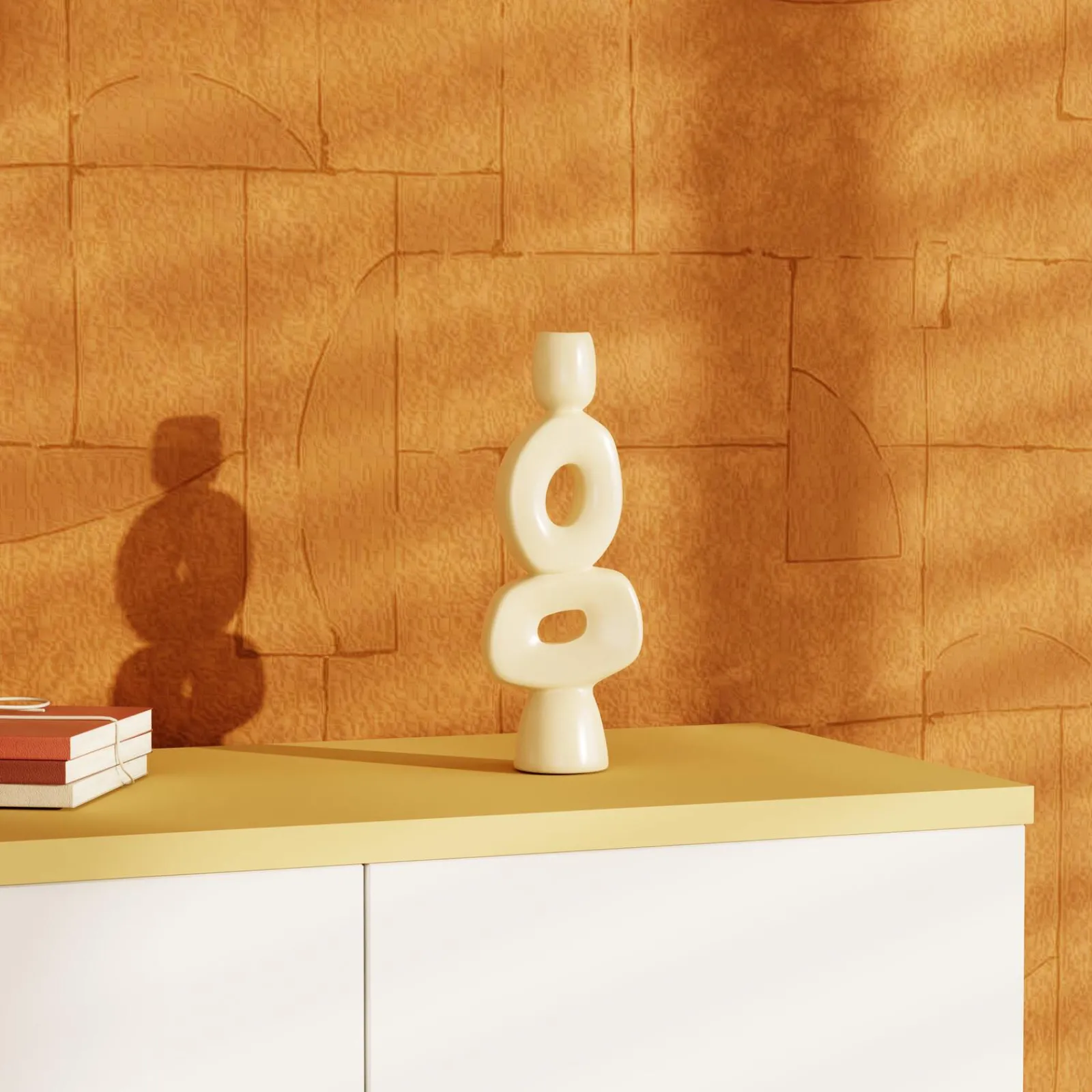 Sale Bougeoir AROUND coloris beige - 4MURS Bougies Et Senteurs