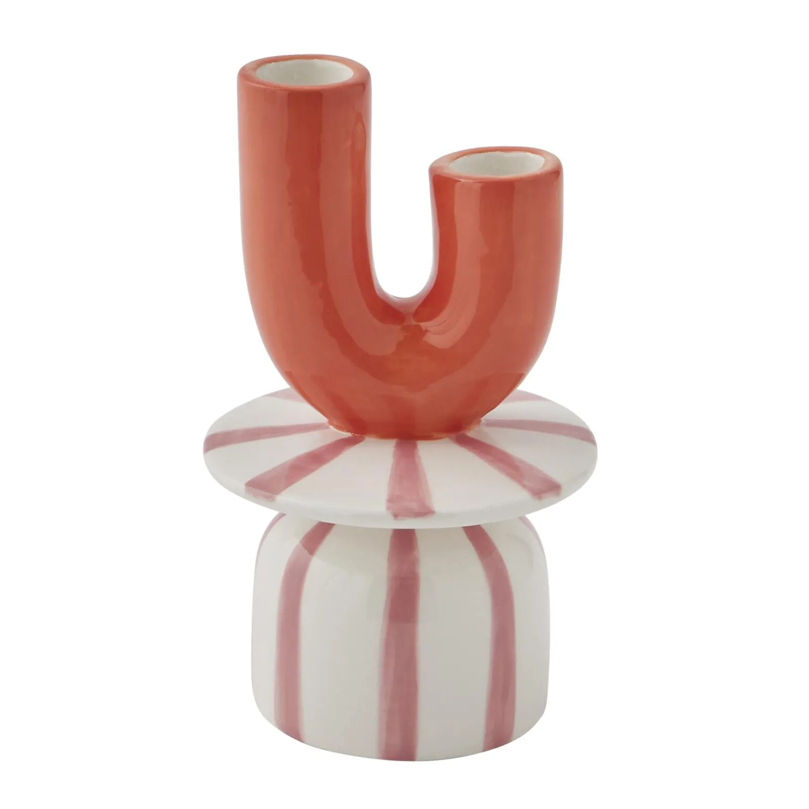 Best Bougeoir CORAIL coloris Blanc/Orange - 4MURS Bougies Et Senteurs