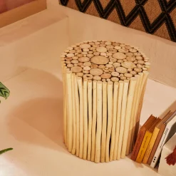 Outlet Bout de canapé CARRY coloris naturel - 4MURS Tables