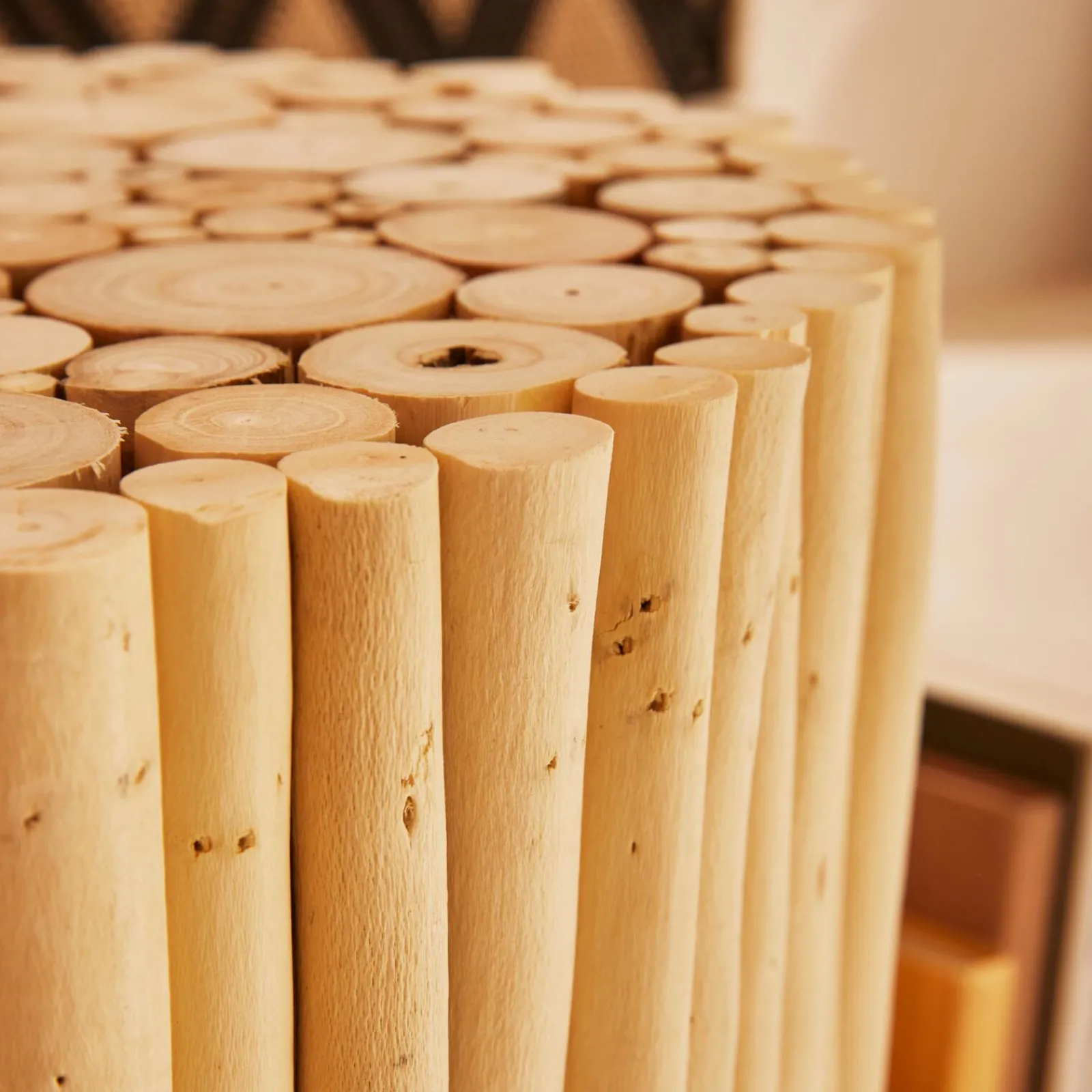 Outlet Bout de canapé CARRY coloris naturel - 4MURS Tables