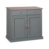 Fashion Buffet LUZERNE coloris gris foncé - 4MURS Meubles De Rangement