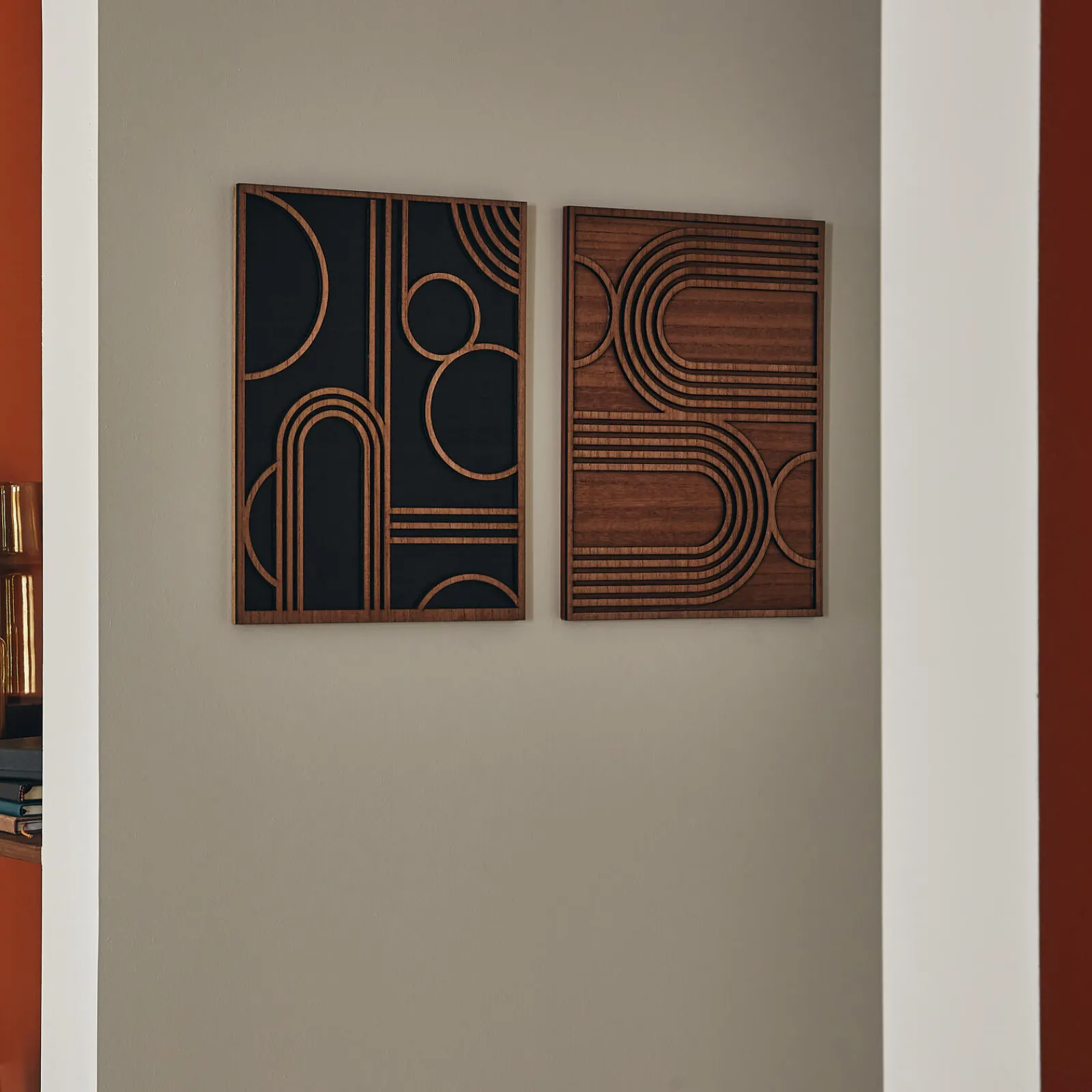 Hot Cadre bois HILDE coloris noir / bois - 4MURS Cadres Photos|Tableaux Et Affiches