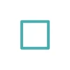 Clearance Cadre photo SLIMPYX 10 x 10 cm turquoise - 4MURS Cadres Photos