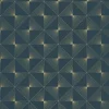 Discount Papier peint intissé DELORES bleu paon et doré - 4MURS Papiers Peints