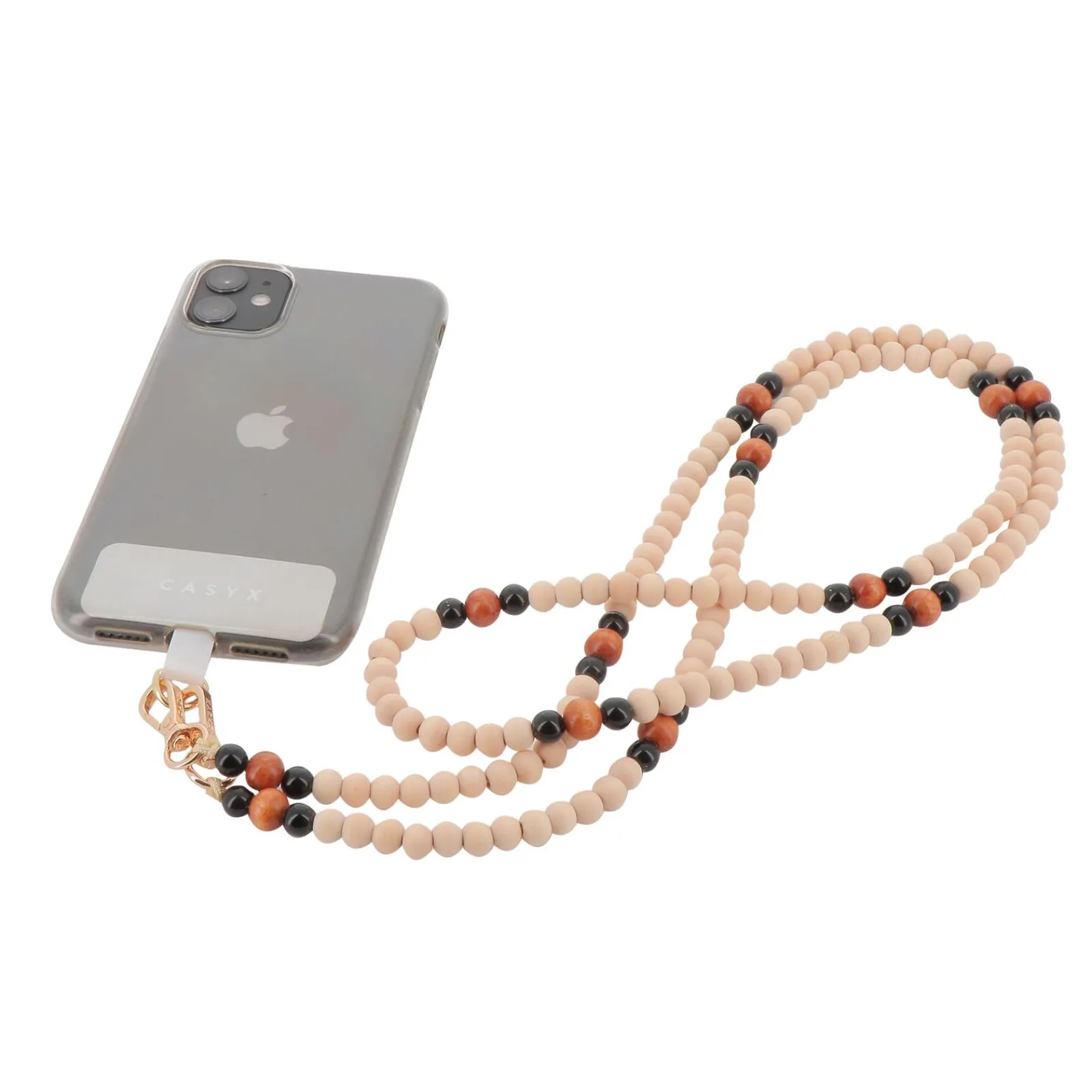 Hot Cordon de téléphone UNIVERSEL PERLES IMPERIALES beige - 4MURS Accessoires Mode|Accessoires Multimédia