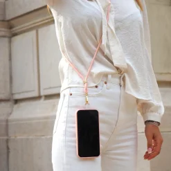 Fashion Cordon de téléphone UNIVERSEL POUDRÉ rose poudré - 4MURS Accessoires Mode|Accessoires Multimédia