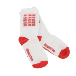 Outlet Chaussettes SOLIDAIRES 42/47 coloris rouge - 4MURS Vêtements