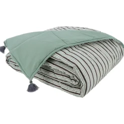 Fashion Plaid ARITZ coloris noir & vert - 4MURS Plaids