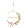 Discount Couronne FAMILY WELCOME coloris beige - 4MURS Objets Muraux