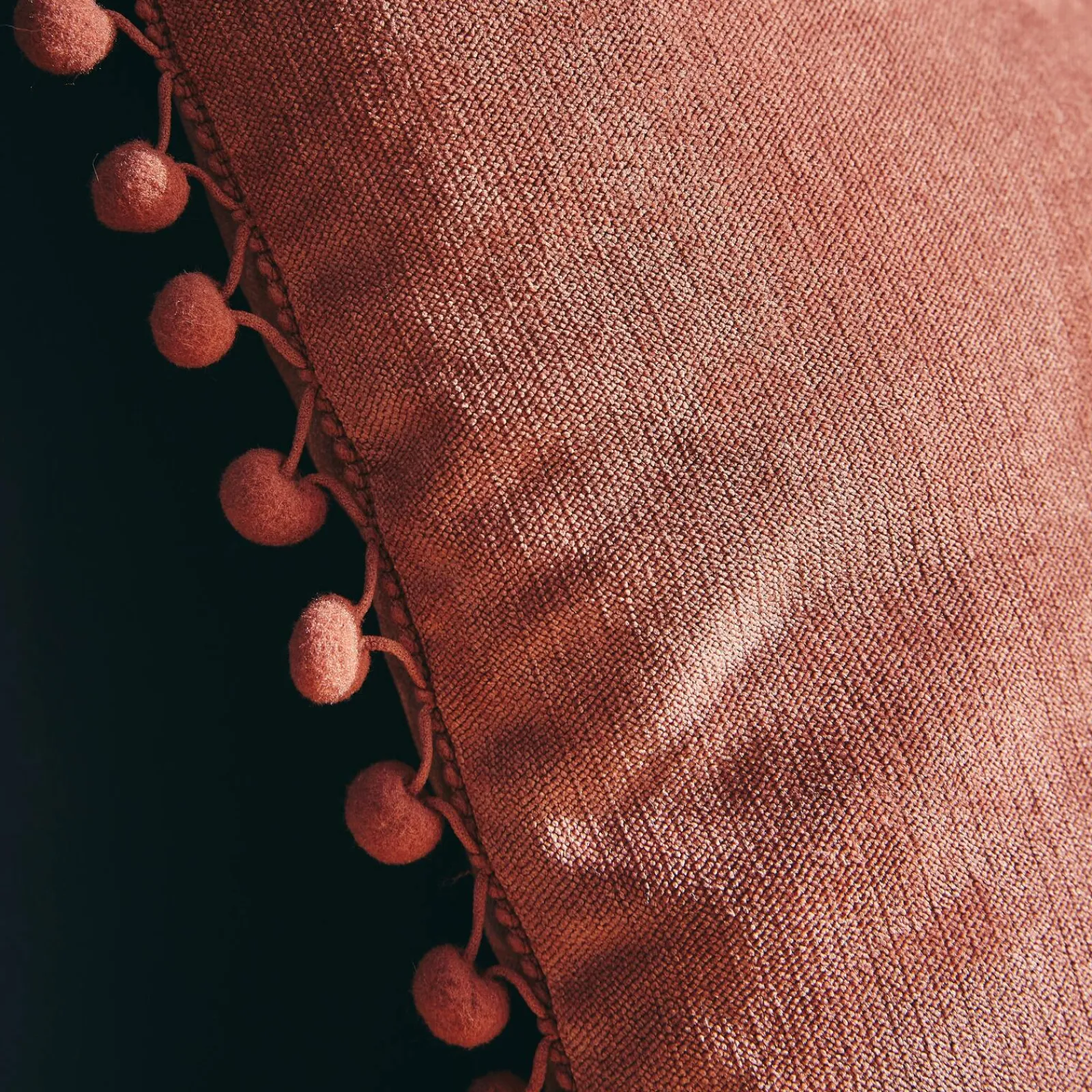Fashion Coussin BOMMEL coloris terracotta 40 x 40 cm - 4MURS Enfant Textile De Maison Enfant|Coussins