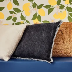 Clearance Coussin BURTA coloris bleu 45 x 45 cm - 4MURS Coussins