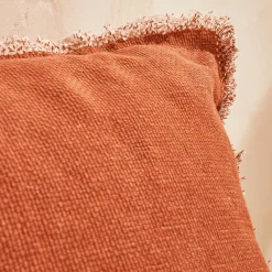 Sale Coussin BURTA coloris brique 60 x 60 cm - 4MURS Coussins