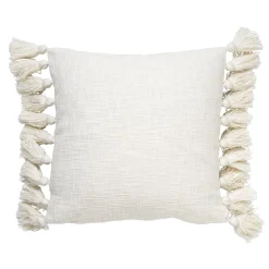 Online Coussin ELNA coloris blanc 45 x 45 cm - 4MURS Coussins
