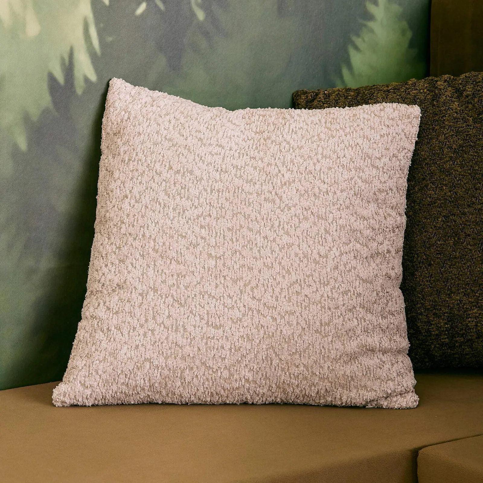 Sale Coussin GAÏA coloris beige ficelle 45 x 45 cm - 4MURS Coussins