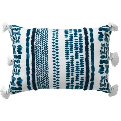 Clearance Coussin GABBY coloris bleu 40 x 60 cm - 4MURS Coussins