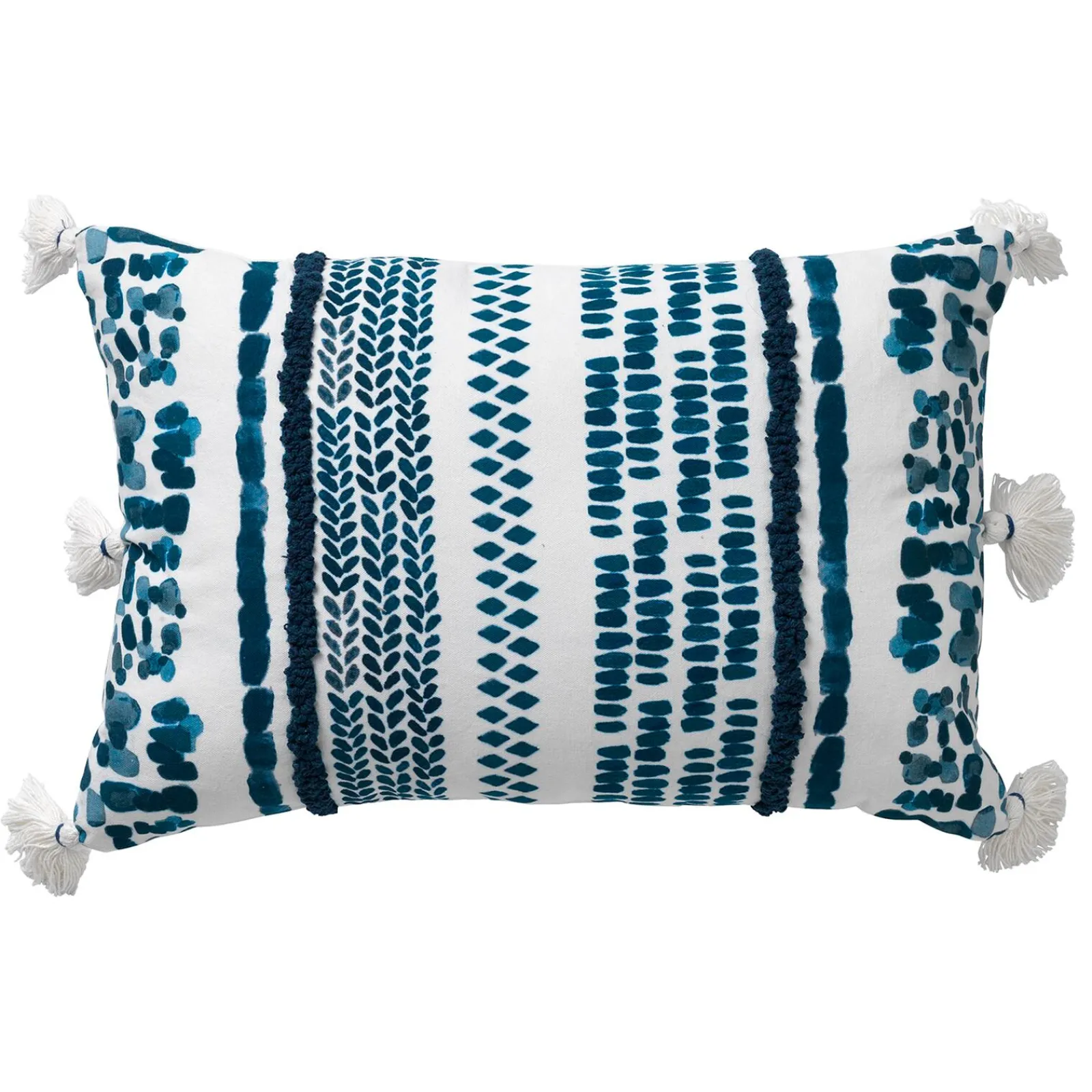 Clearance Coussin GABBY coloris bleu 40 x 60 cm - 4MURS Coussins