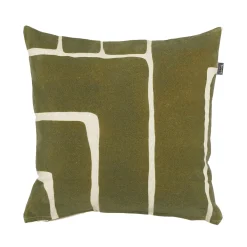 Outlet Coussin KIBY coloris vert/beige 50 x 50 cm - 4MURS Coussins