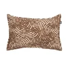 Clearance Coussin LIZIA coloris Beige, marron 35 x 55 cm - 4MURS Coussins