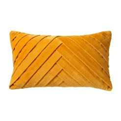 Best Coussin MEIM coloris jaune moutarde 30 x 50 cm - 4MURS Coussins
