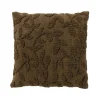 Outlet Coussin MIRA coloris Brun chocolat 45 x 45 cm - 4MURS Coussins