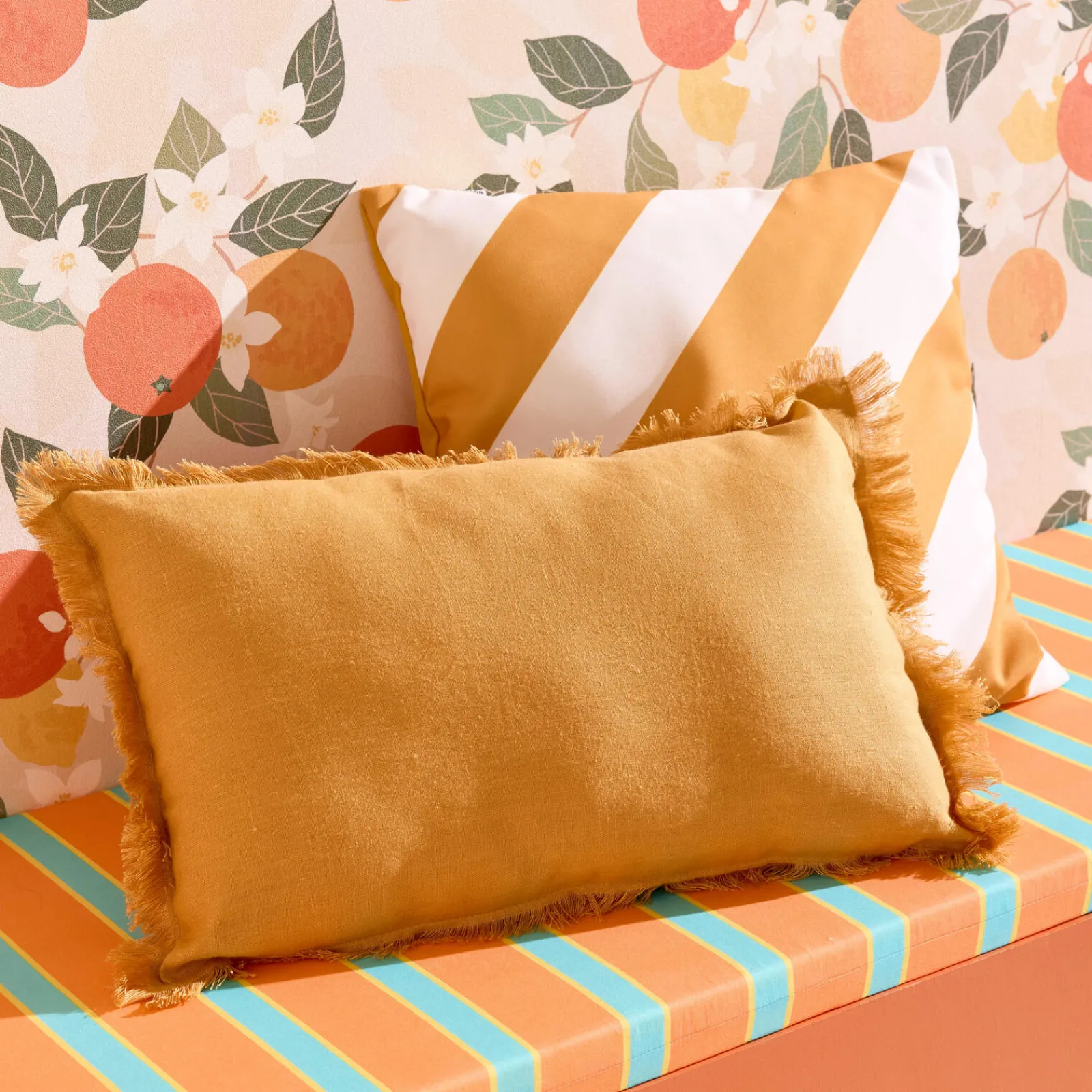 Outlet Coussin NAYA coloris honey 30 x 50 cm - 4MURS Coussins