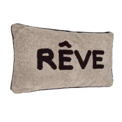 New Coussin REVE coloris taupe 30 x 50 cm - 4MURS Coussins