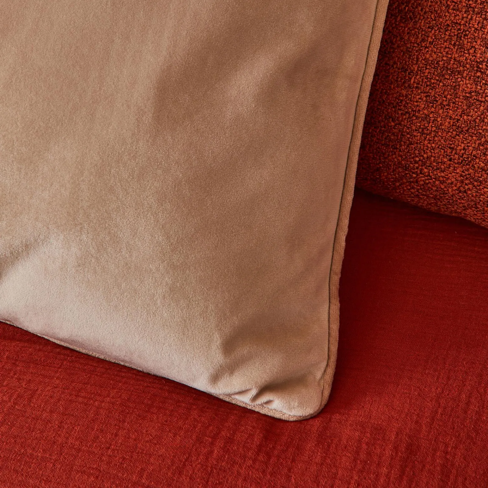 Clearance Coussin RIVA coloris blanc cassé 45 x 45 cm - 4MURS Coussins
